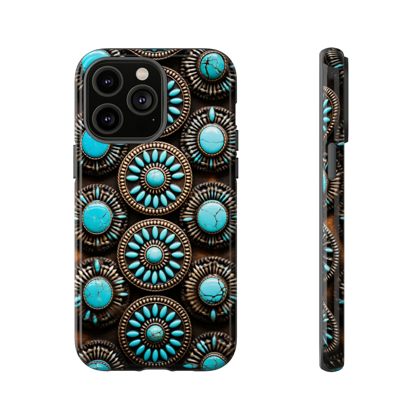 Vintage Navajo Native American Turquoise Concho Phone Case