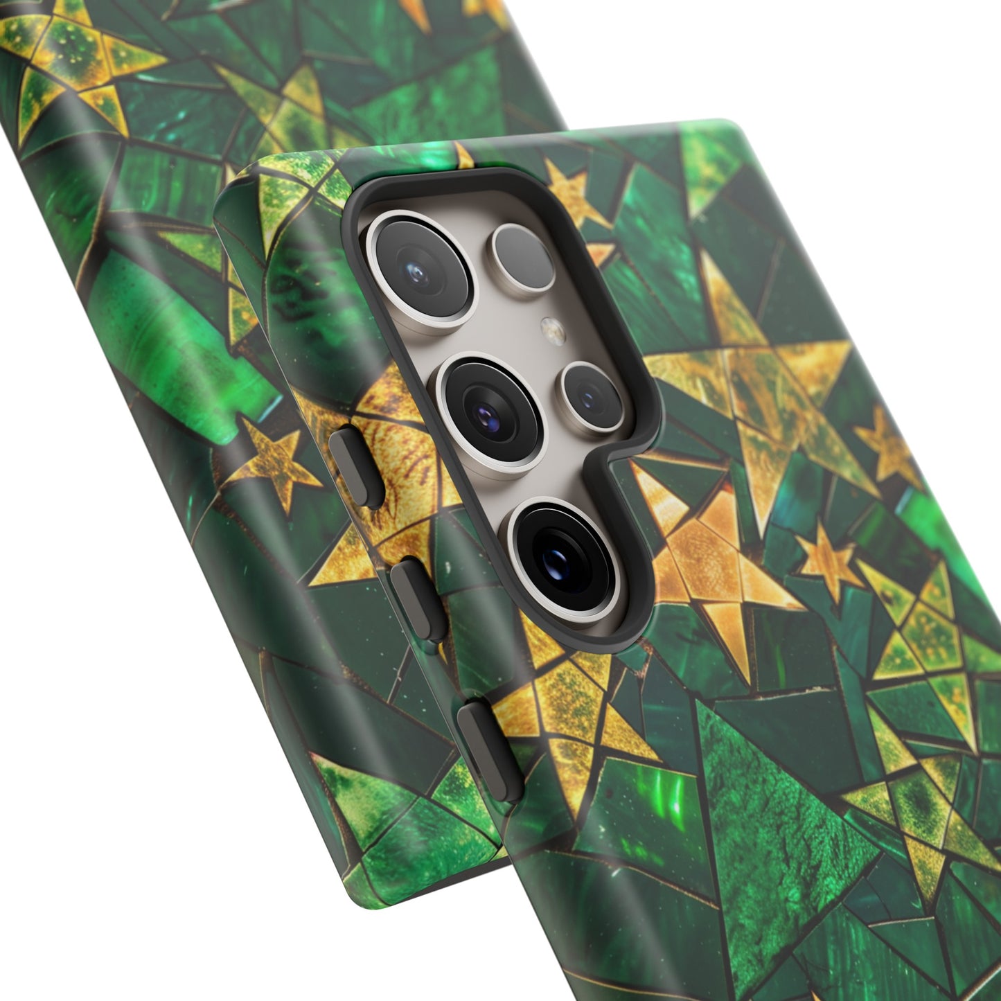 Green Celestial Stained Glass Mosaic Phone Case