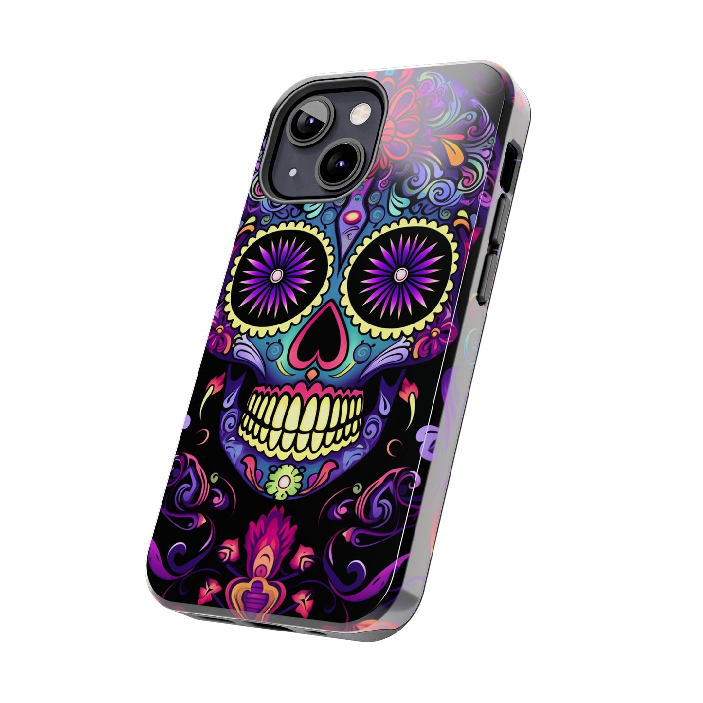 Sugar Skull iPhone Case | Dia de los Muertos Tough Case for iPhone 11, 12, 13