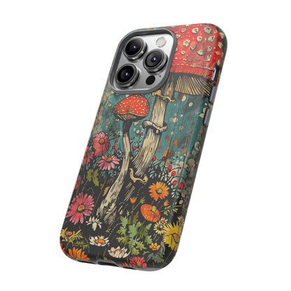 Trippy Magic Mushroom Retro Art Phone Case