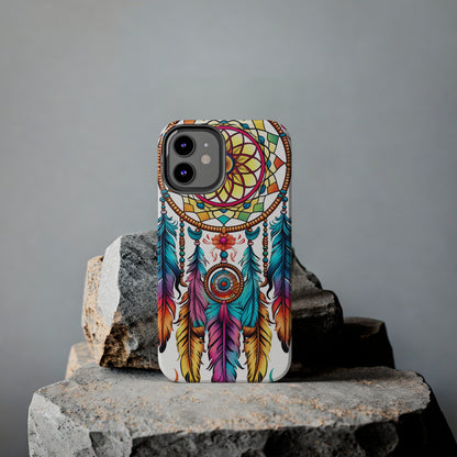 Psychedelic Native American Dreamcatcher iPhone Case | Fusion of Art and Cultural Heritage