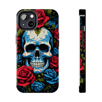 Skull and Roses iPhone Case | Edgy Elegance and Timeless Beauty