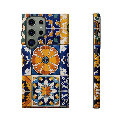 Vibrant Mexican tile pattern cover for Samsung Galaxy S23