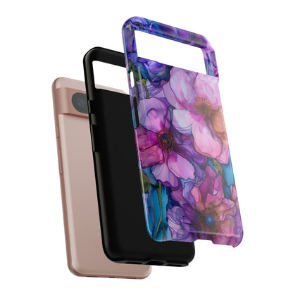 Purple Flower Stained Glass Phone Case