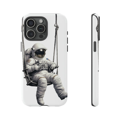 Astronaut on a Swing Phone Case