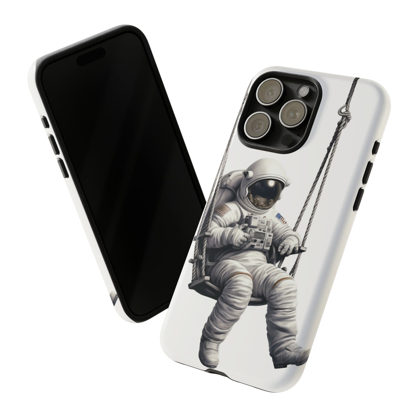 Astronaut on a Swing Phone Case