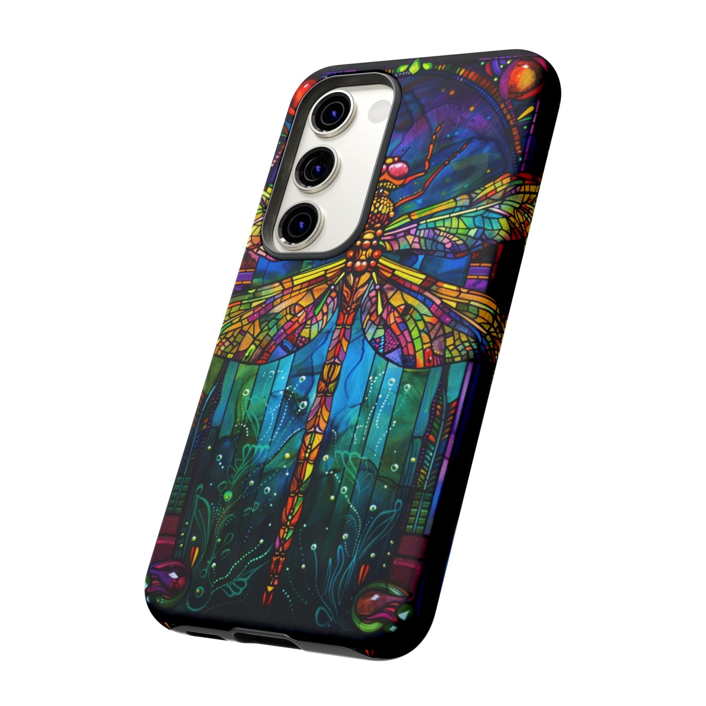 Art Deco Stained Glass Dragonfly Phone Cover