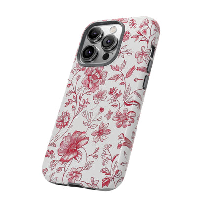 Pink Floral Wildflower Phone Case