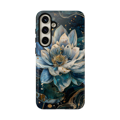 Zen Stained Glass Lotus Floral Design Phone Case