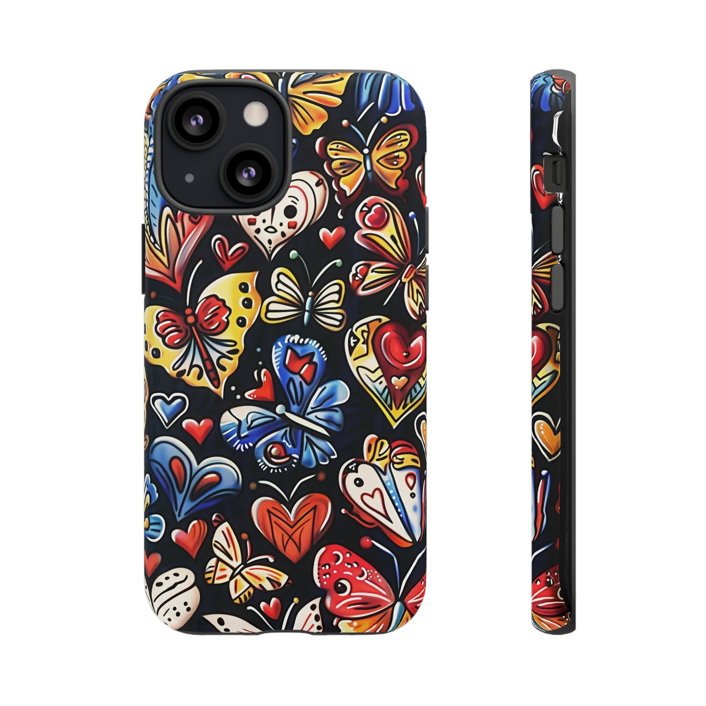 Butterfly Magic Hearts Phone Case