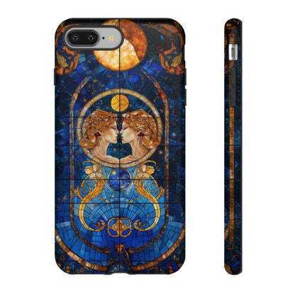 Gemini Astrology Stained Glass Phone Case