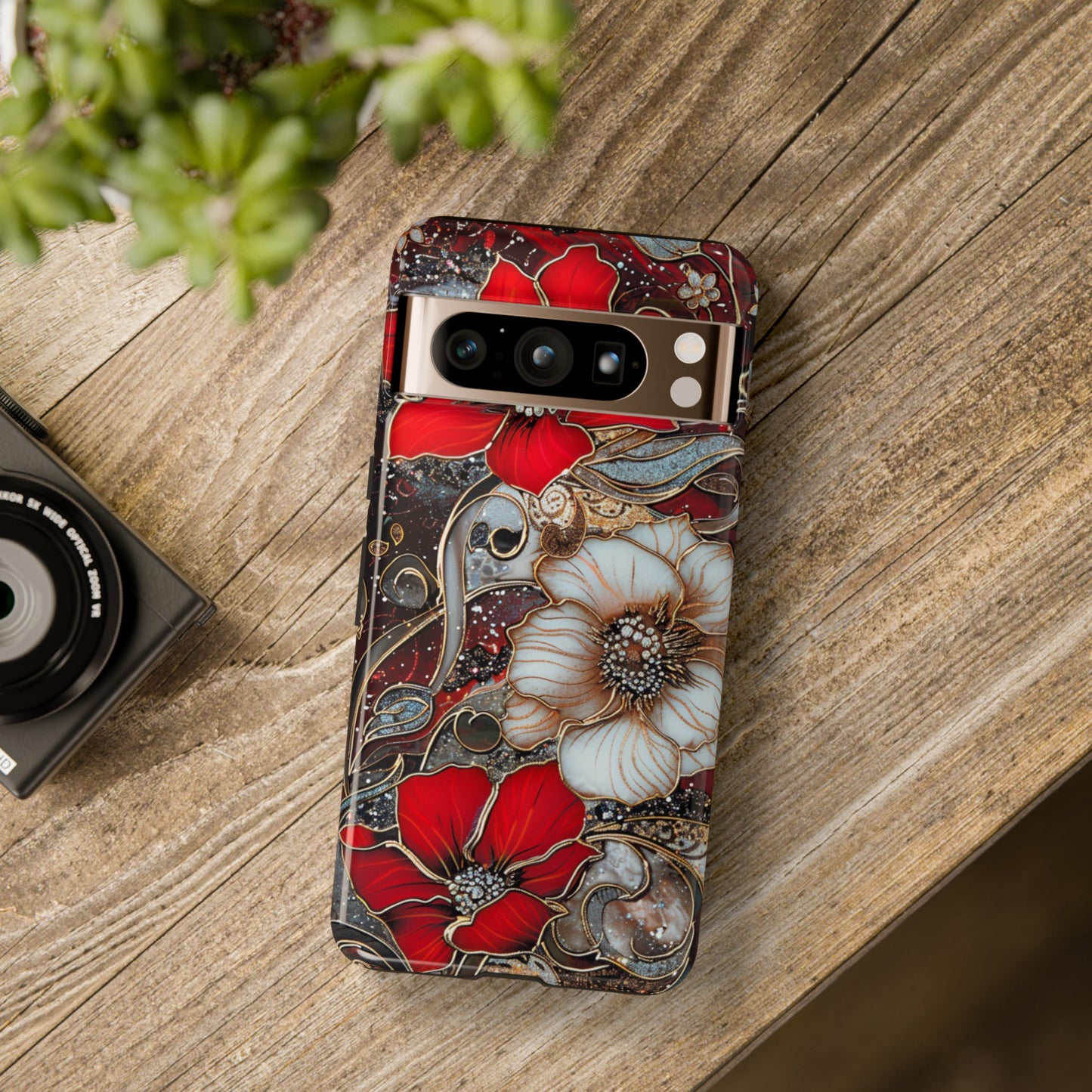 Stained Glass Floral Paisley Explosion Phone Case