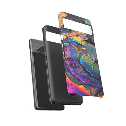 Opalescent Marbled Holographic Print Phone Case