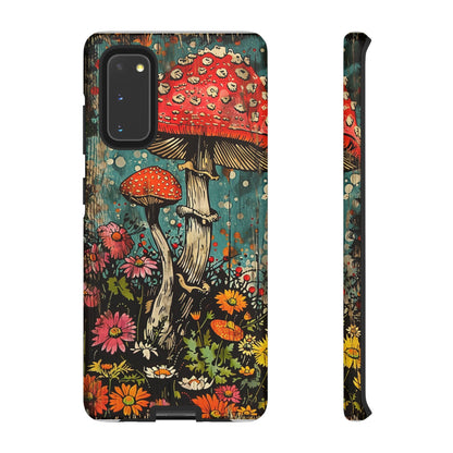 Trippy Magic Mushroom Retro Art Phone Case