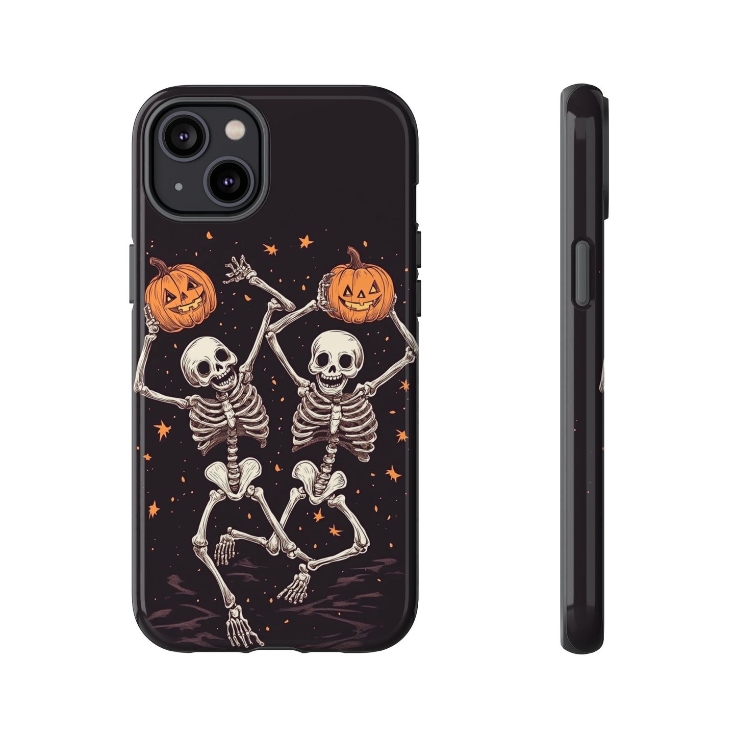 Dancing Skeletons with Jack-o'-Lanterns Phone Cover