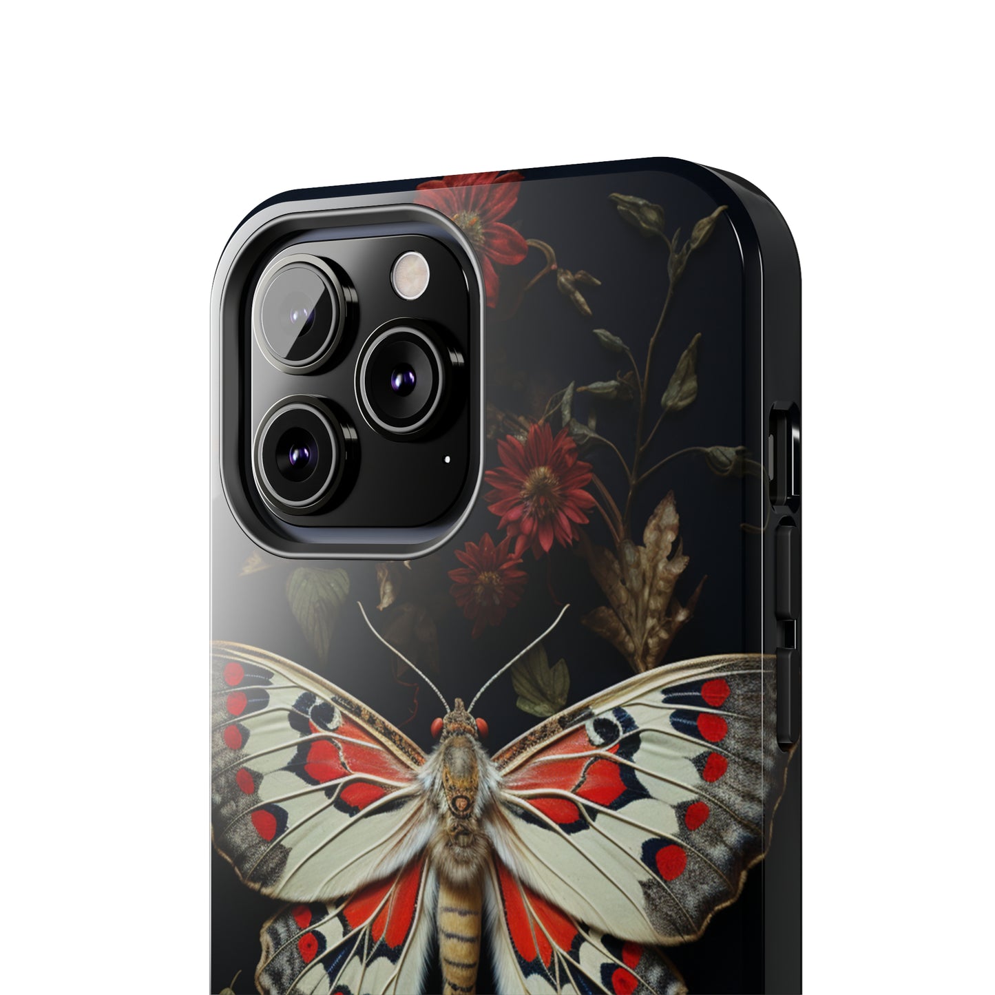 Deadhead Moth Gothic Floral Aesthetic Dark Academia iPhone Case | Embrace Mysterious Elegance