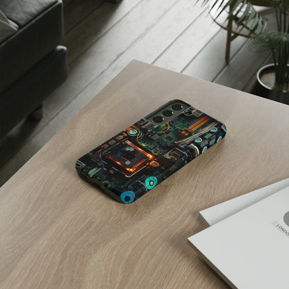 Circuit Board Themed Tough Phone Case