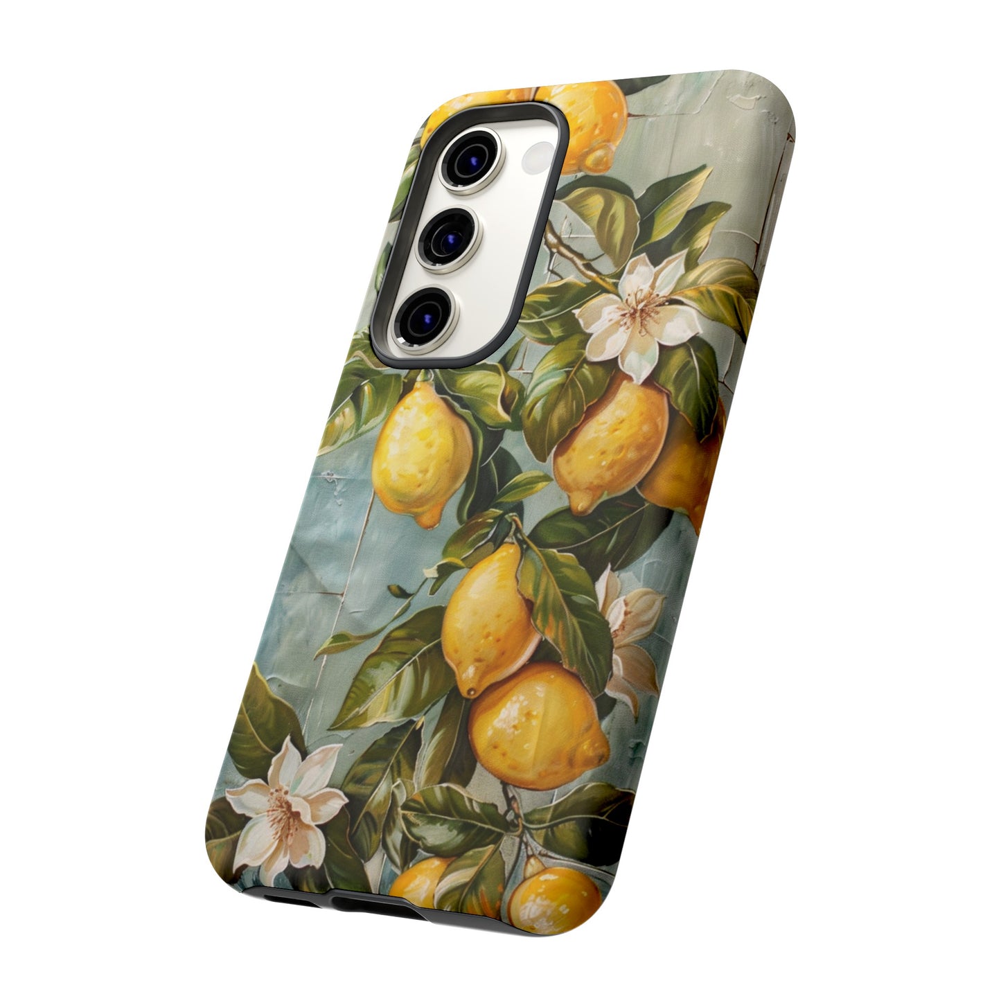 Mediterranean Lemon Tile Oil Painting iPhone 13 Case