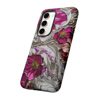 Stained Glass Magenta Floral Paisley Explosion Phone Case