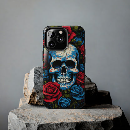 Skull and Roses iPhone Case | Edgy Elegance and Timeless Beauty