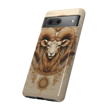 Aries Astrology Stained Glass Phone Case