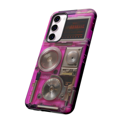 Cyberpunk Techno Gadget Walkman: Retro-Futuristic Premium Tough Phone Case | Iconic Style for iPhone, Samsung Galaxy, and Google Pixel