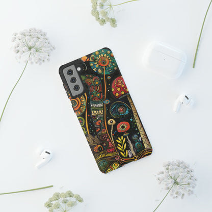 Retro 1960s Psychedelic Flowers Phone Case