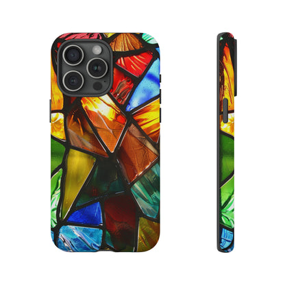 Color Explosion Abstract Stained Glass Phone Case