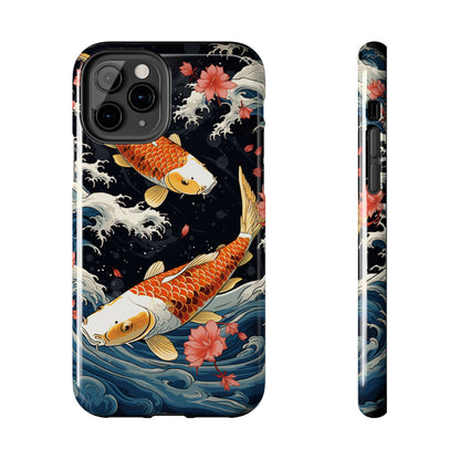 Graceful Flow: Koi Fish Inspired | Japanese Art Masterpiece iPhone Case