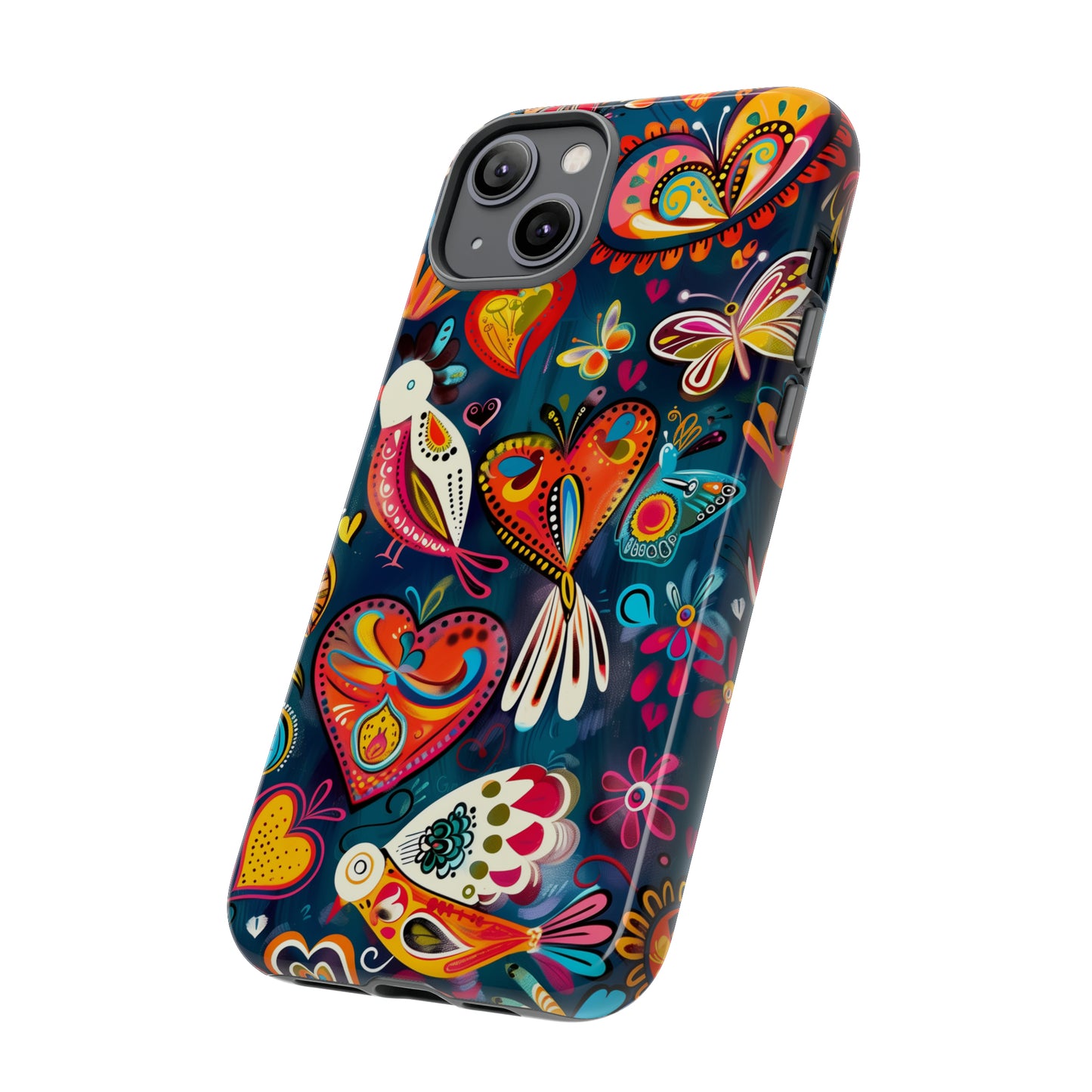 Bright Colorful Mexican Style Mural Painting Phone Case