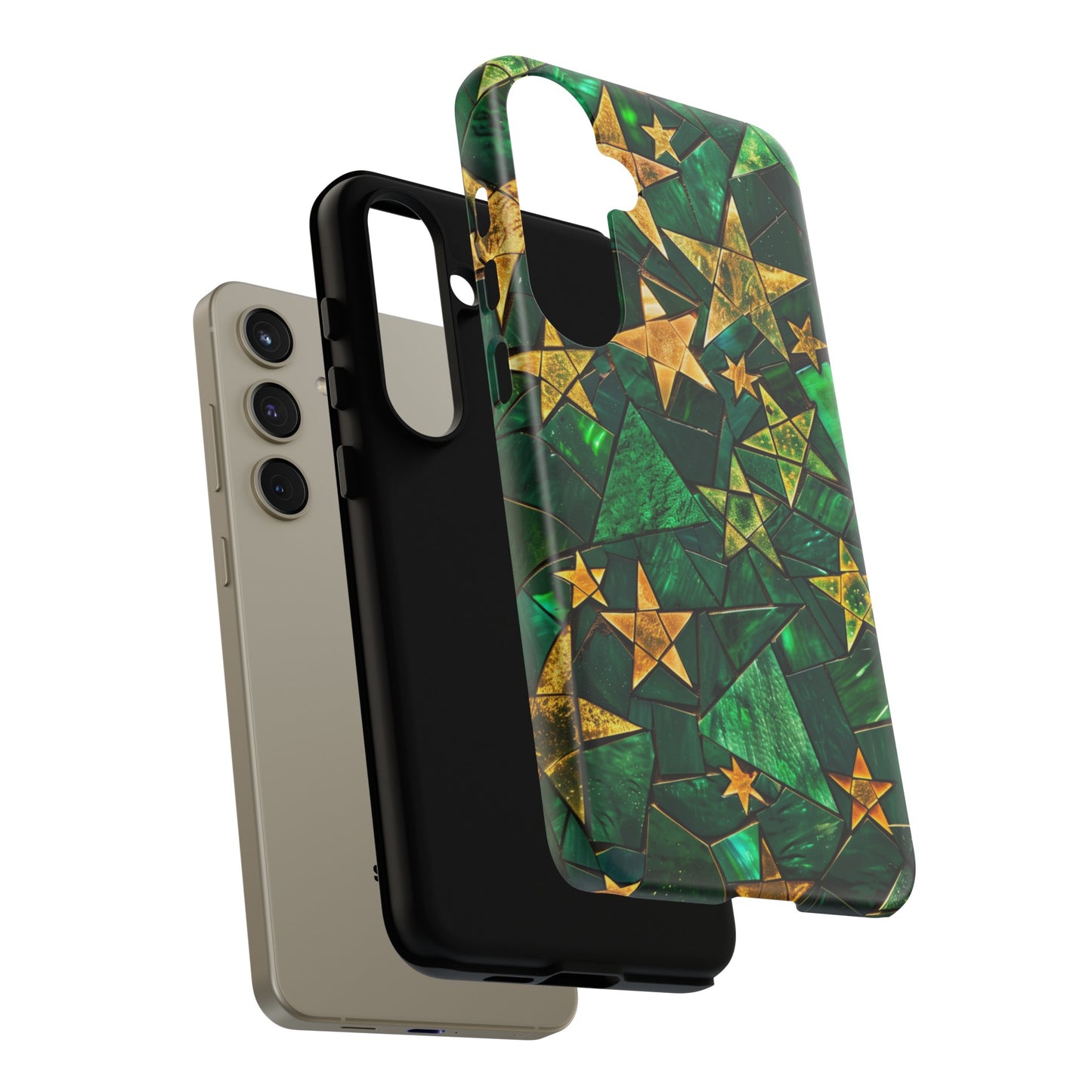 Green Celestial Stained Glass Mosaic Phone Case