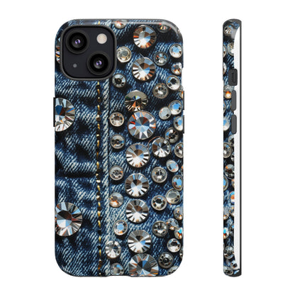 Blue Jean Queen Rhinestone Bling Phone Case