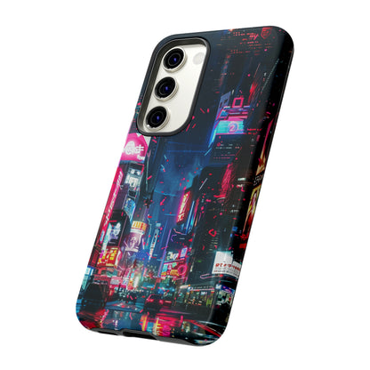 Cyberpunk Tokyo Cityscape Phone Case