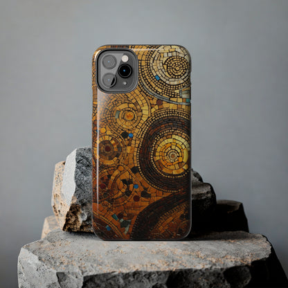 Golden Spiral Tile iPhone Case | Add Glamour and Elegance to Your Device