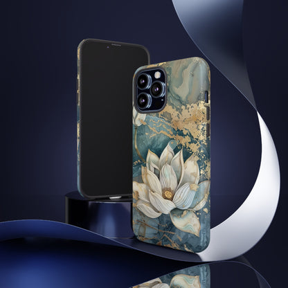 Zen Lotus Gold Floral Phone Case