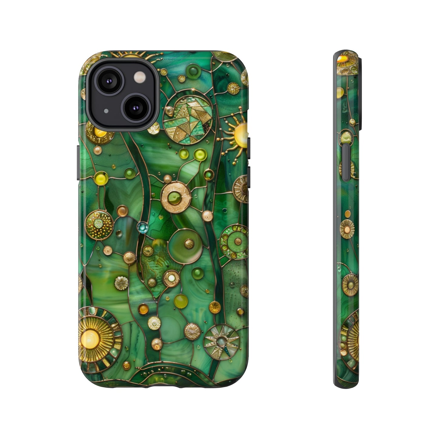 Green Celestial Stained Glass Mosaic Phone Case