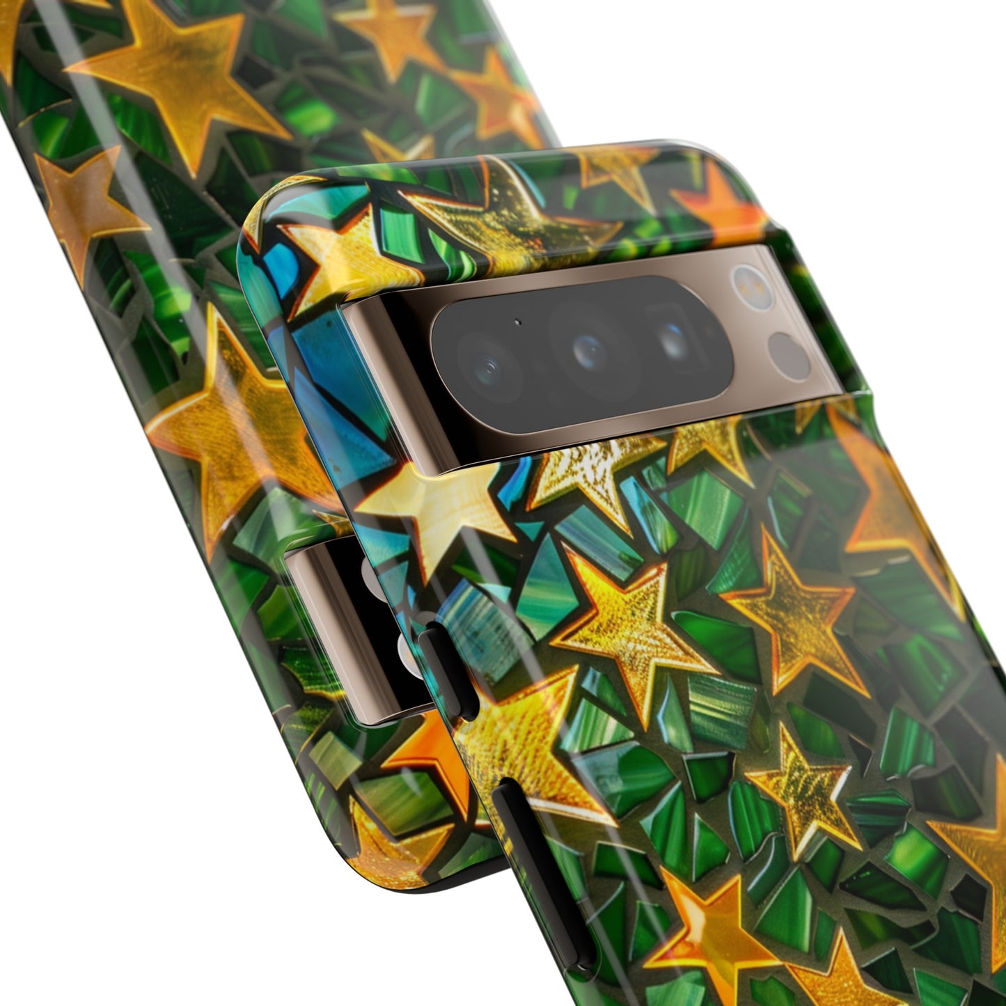 Green Celestial Stained Glass Mosaic Phone Case