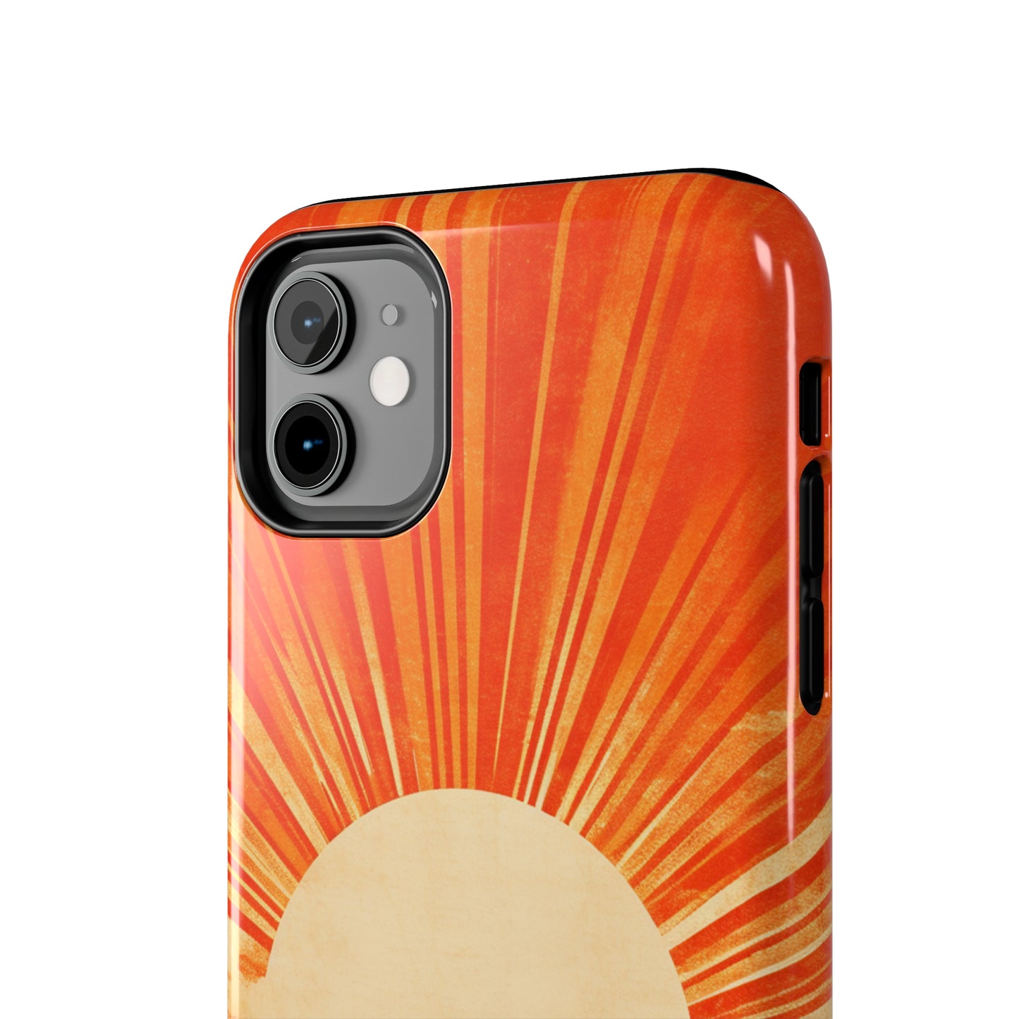 Retro Abstract Sunburst iPhone Case | Embrace the Nostalgic Charm of Artistic Rays