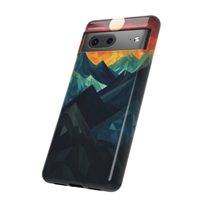 Mountain Abstract Tough Case | Embrace Nature's Beauty with a Durable Phone Case