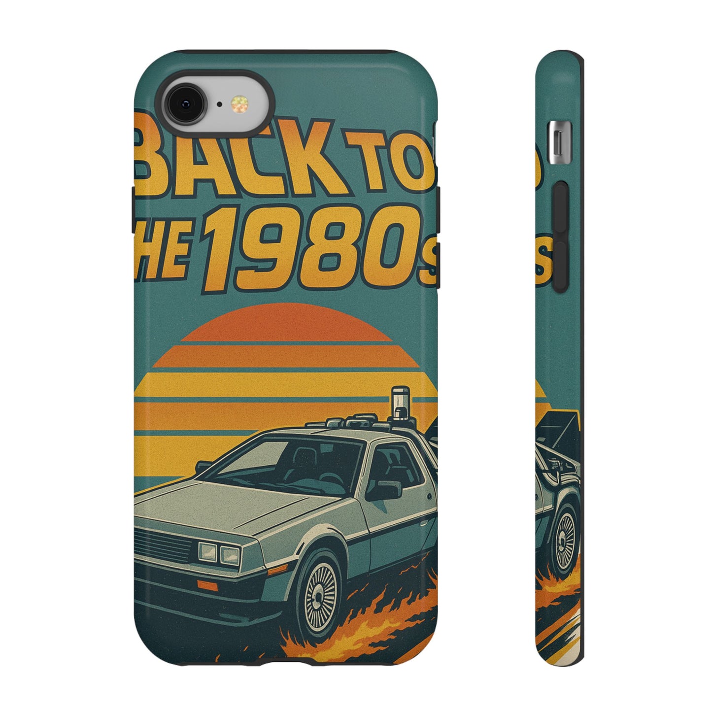 Retro 1980s DeLorean Back to the Future phone case