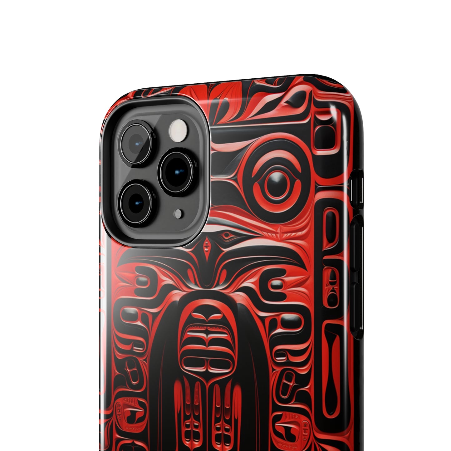 Raven Totems: Northwest Native American Carving | Heritage iPhone Case