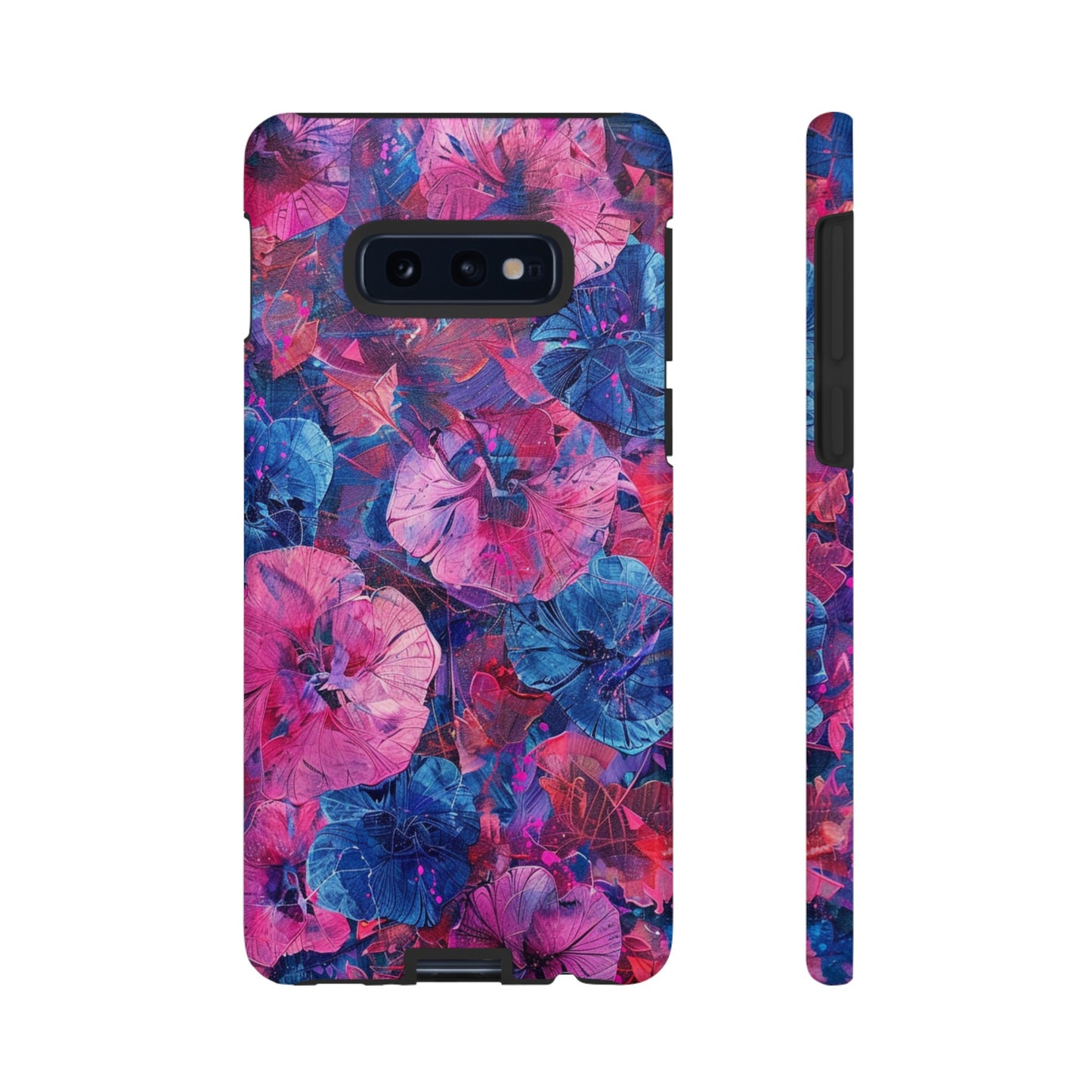 Magenta and Blue Color Floral Explosion Phone Case