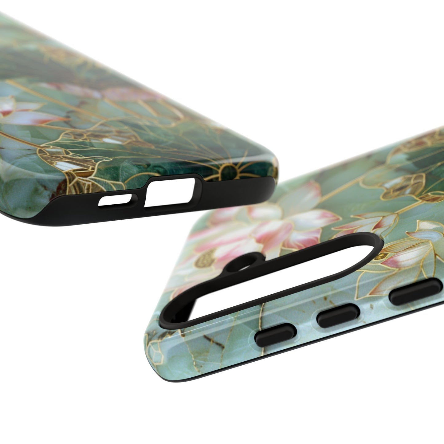 Elegant Floral Phone Case - Tough Cases with Lotus Design