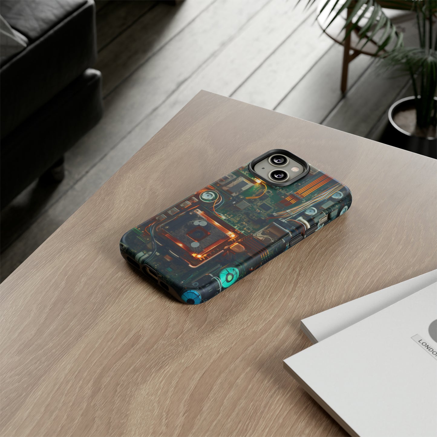 Circuit Board Themed Tough Phone Case