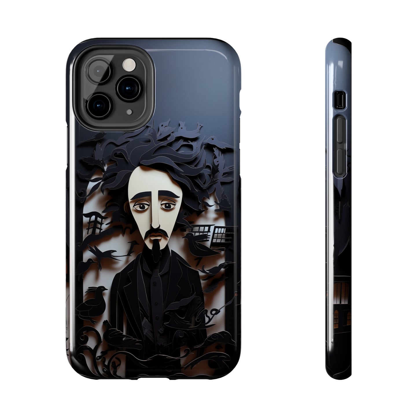 Edgar Allan Poe Gothic Halloween iPhone Case | Embrace the Dark Gothic Charm