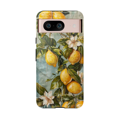 Mediterranean Lemon Tile Oil Painting iPhone 13 Case