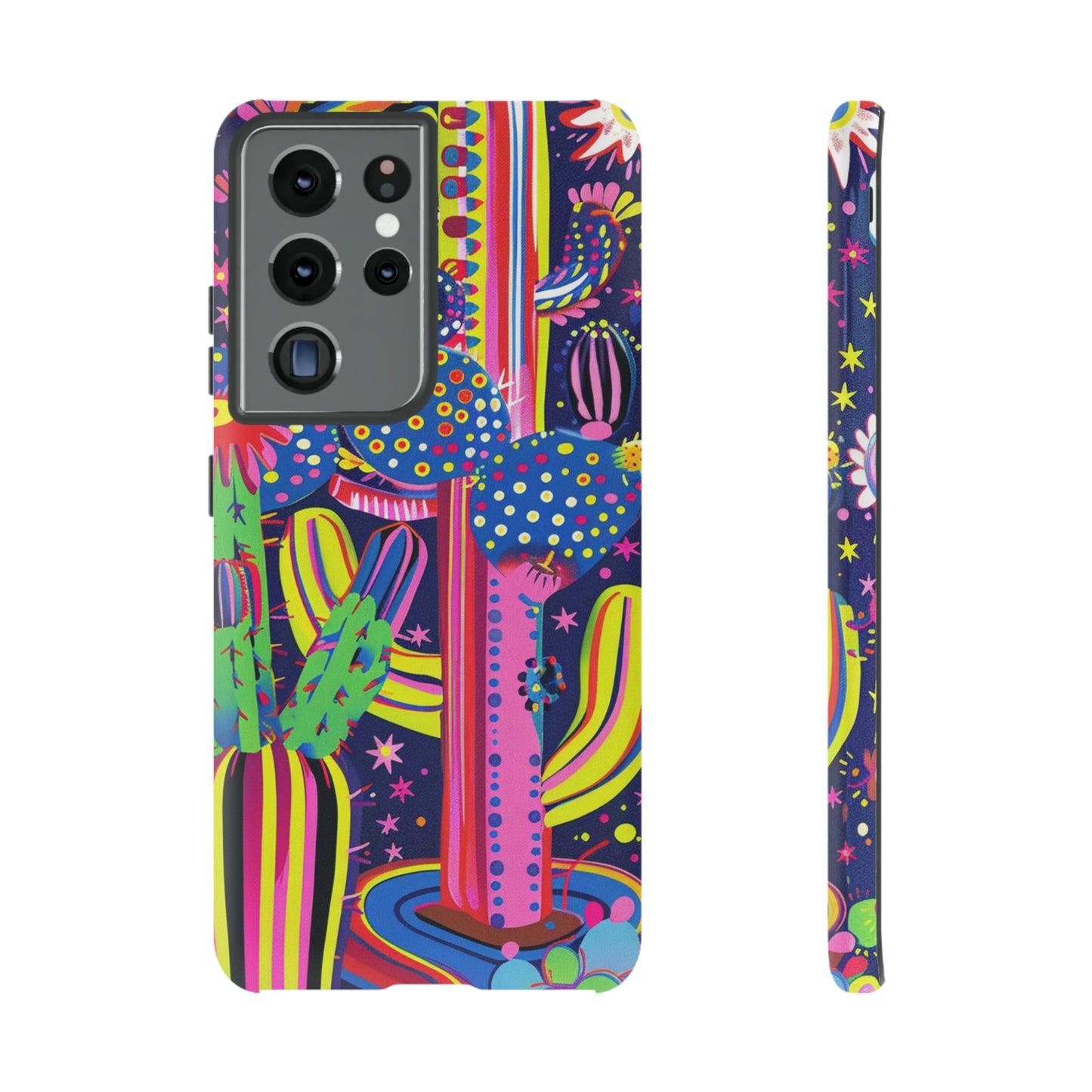 Retro 1960s Psychedelic Cactus Flowers Phone Case