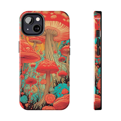 Trippy Magic Mushroom Tough iPhone Case | Embrace the Psychedelic Art