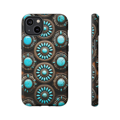 Vintage Navajo Native American Turquoise Concho Phone Case