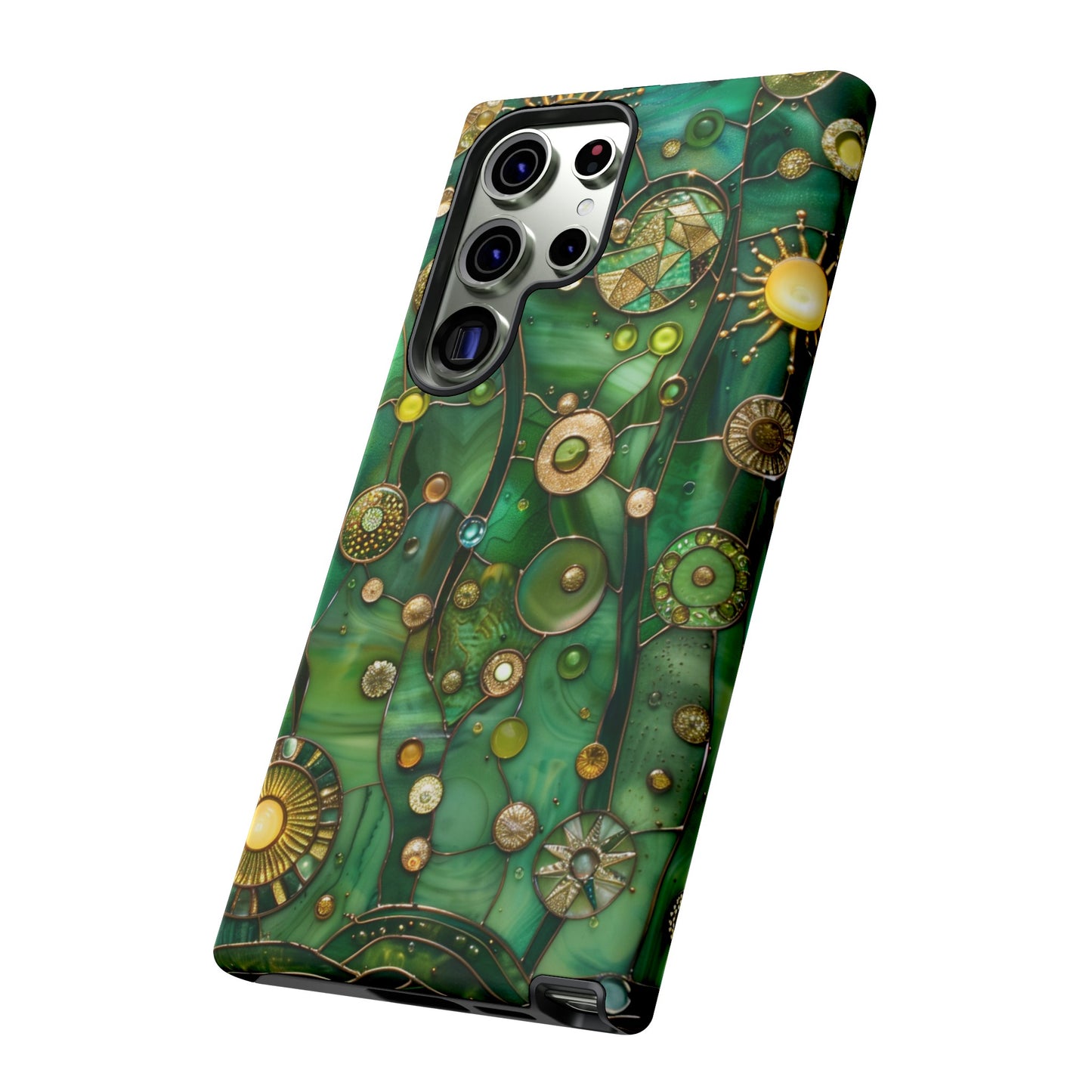 Green Celestial Stained Glass Mosaic Phone Case